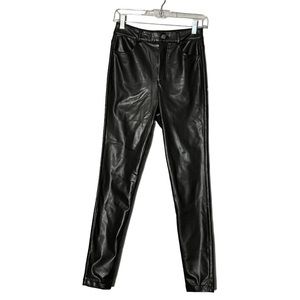 Forever 21 Women’s Black Faux Leather 4-pocket Skinny Pants